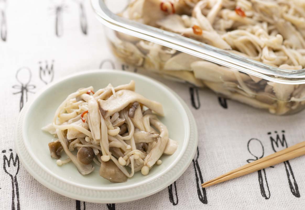 さっぱりヘルシー！毎日食べたい『きのこのマリネ』